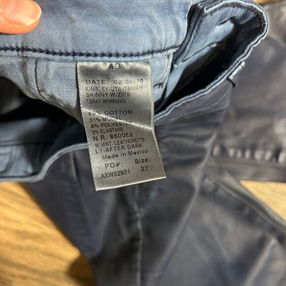 AG Jeans The Kinsley Utilitarian Modern Skinny Women's Size 27 After Dark NWOT! - Picture 3 of 4